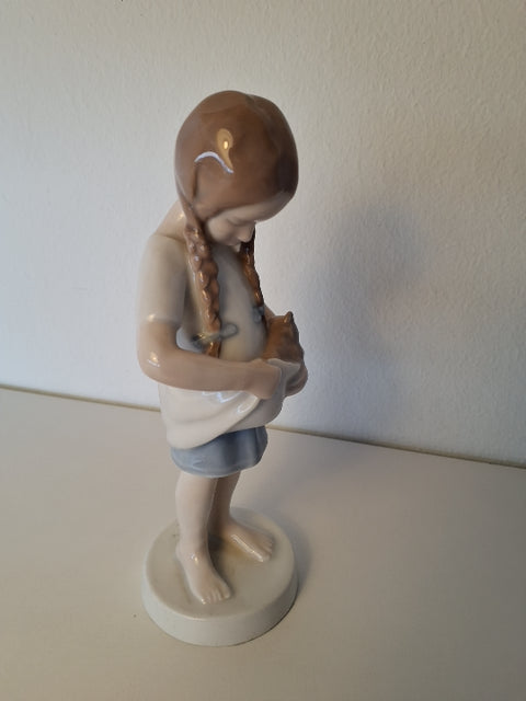 Bing & Grøndahl - Pige med kat